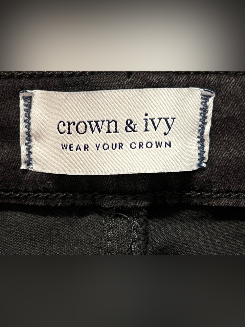 Crown and Ivy Black Straight Leg Jeans - Picture 3 of 5